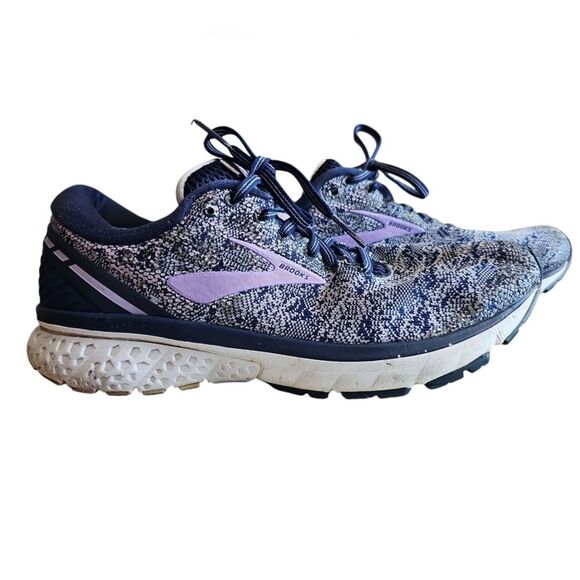 Brooks Ghost 11 Running Shoes Sz 10 Blue Purple Lightweight Cushion Sneakers - Picture 4 of 12